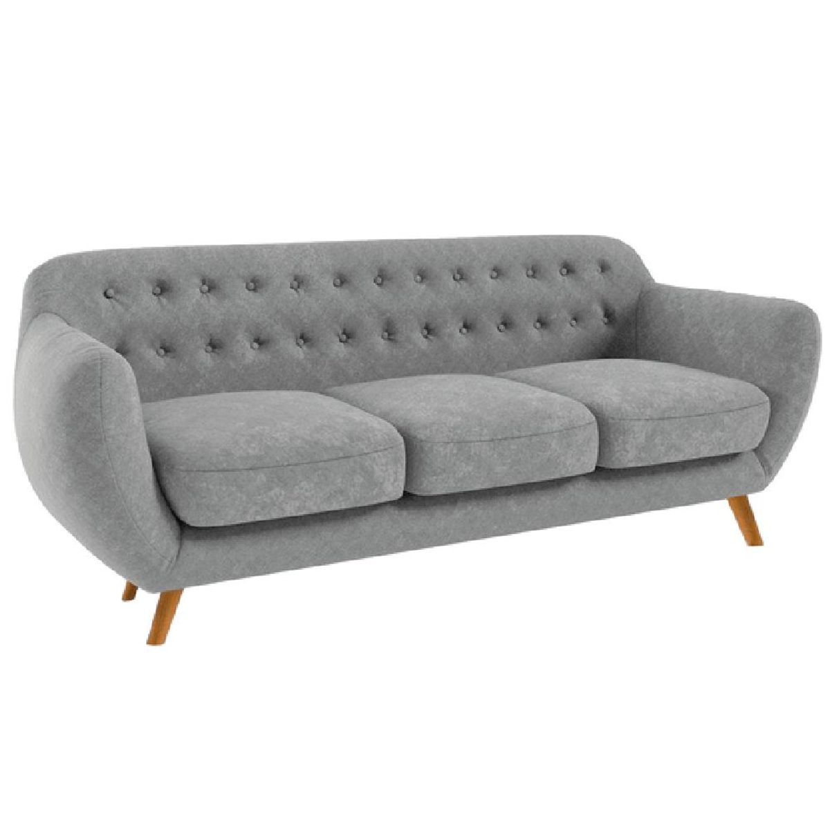 ALTO HOGAR - Sofá Antuane 3 Cuerpos Gris