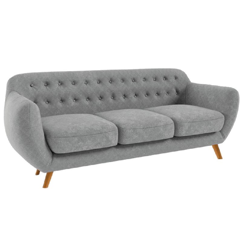 ALTO HOGAR - Sofá Antuane 3 Cuerpos Gris