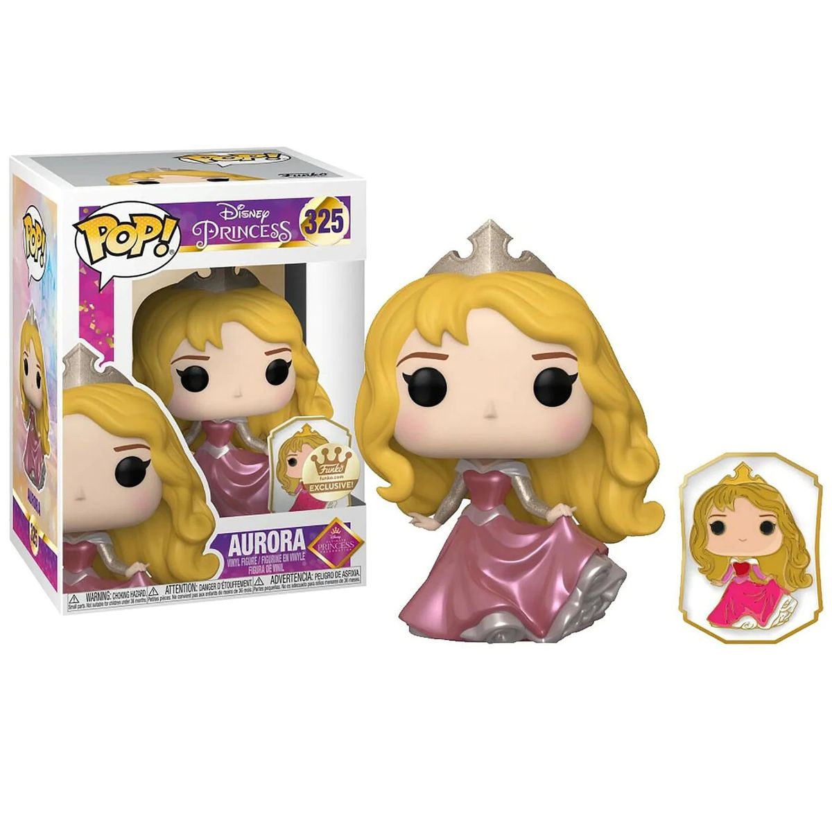 FUNKO - Funko Pop Aurora Gold con pin - Disney Princesas exc F Shop