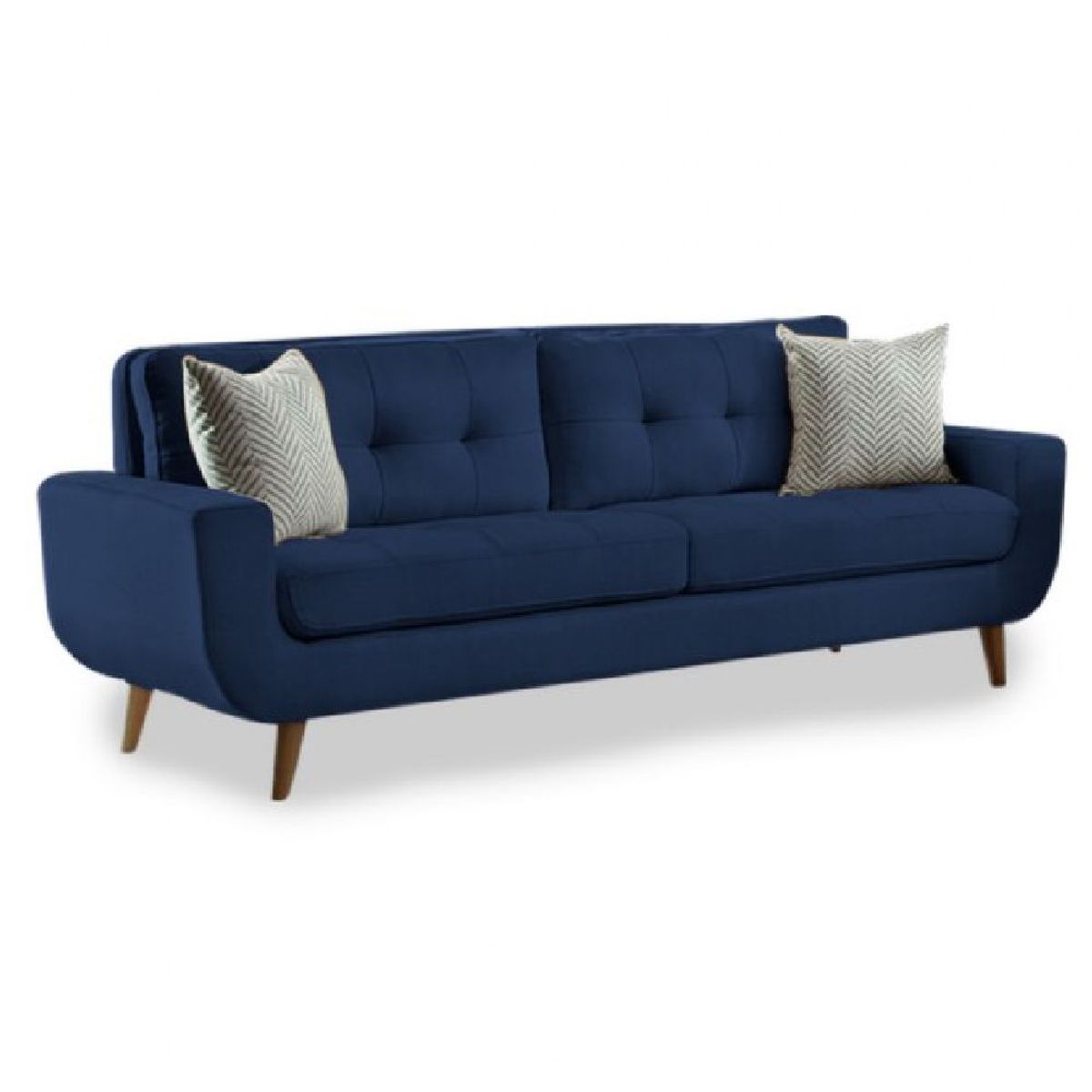 ALTO HOGAR - Sofá Kayruth 3 Cuerpos Azul Cobalto