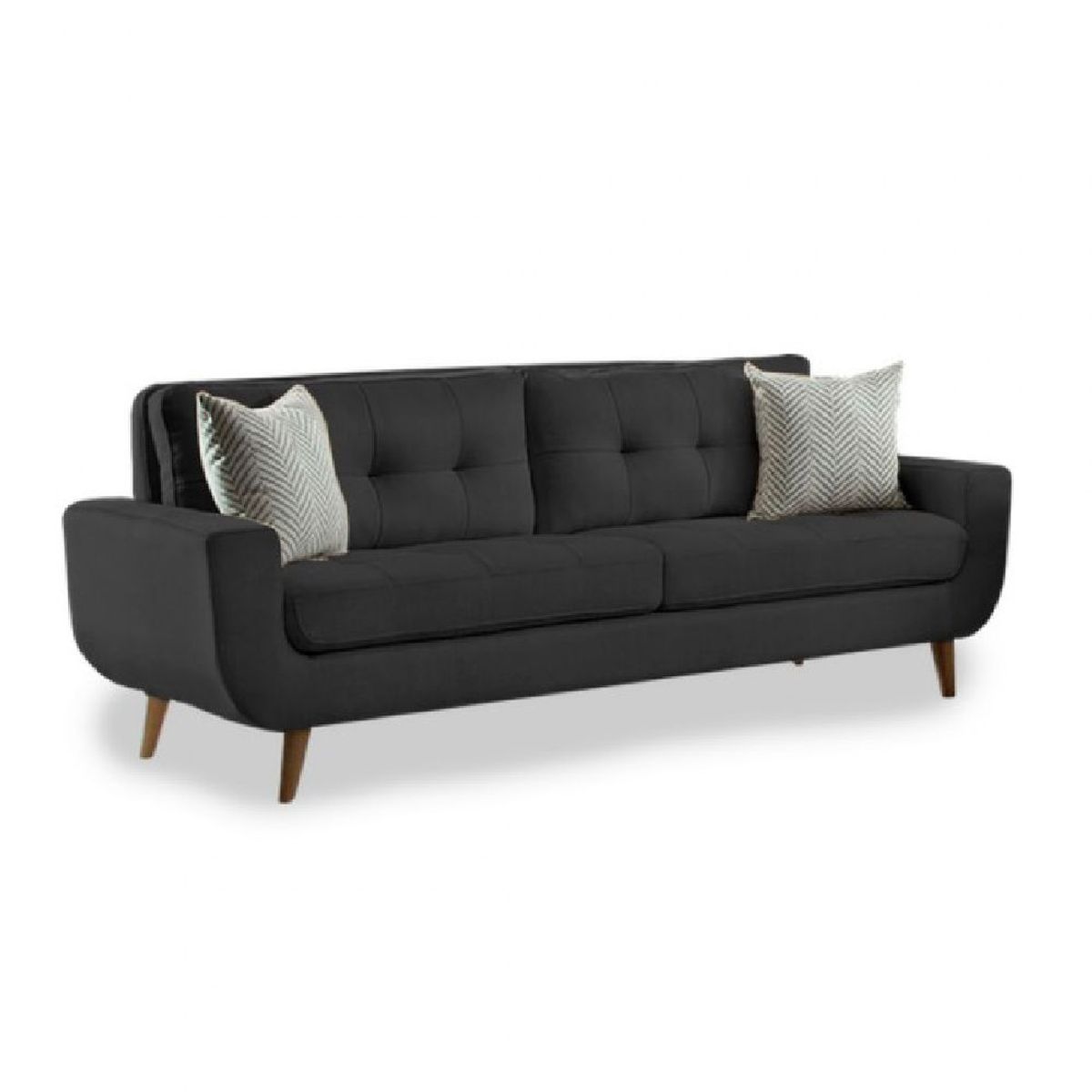 ALTO HOGAR - Sofá Kayruth 3 Cuerpos Negro