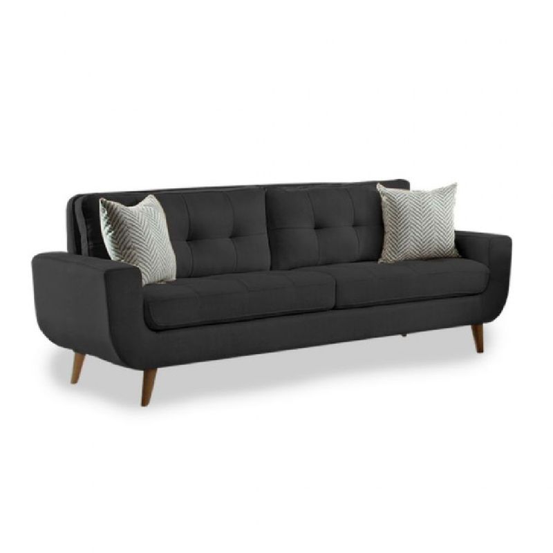 ALTO HOGAR - Sofá Kayruth 3 Cuerpos Negro