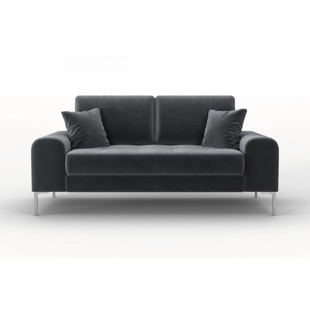 ALTO HOGAR - Sofá Levini 2 Cuerpos Alto Hogar Negro