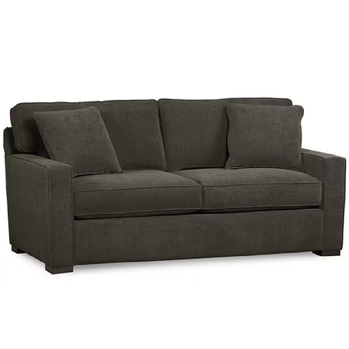 ALTO HOGAR - Sofá Nia 2 Cuerpos Alto Hogar Gris Oscuro