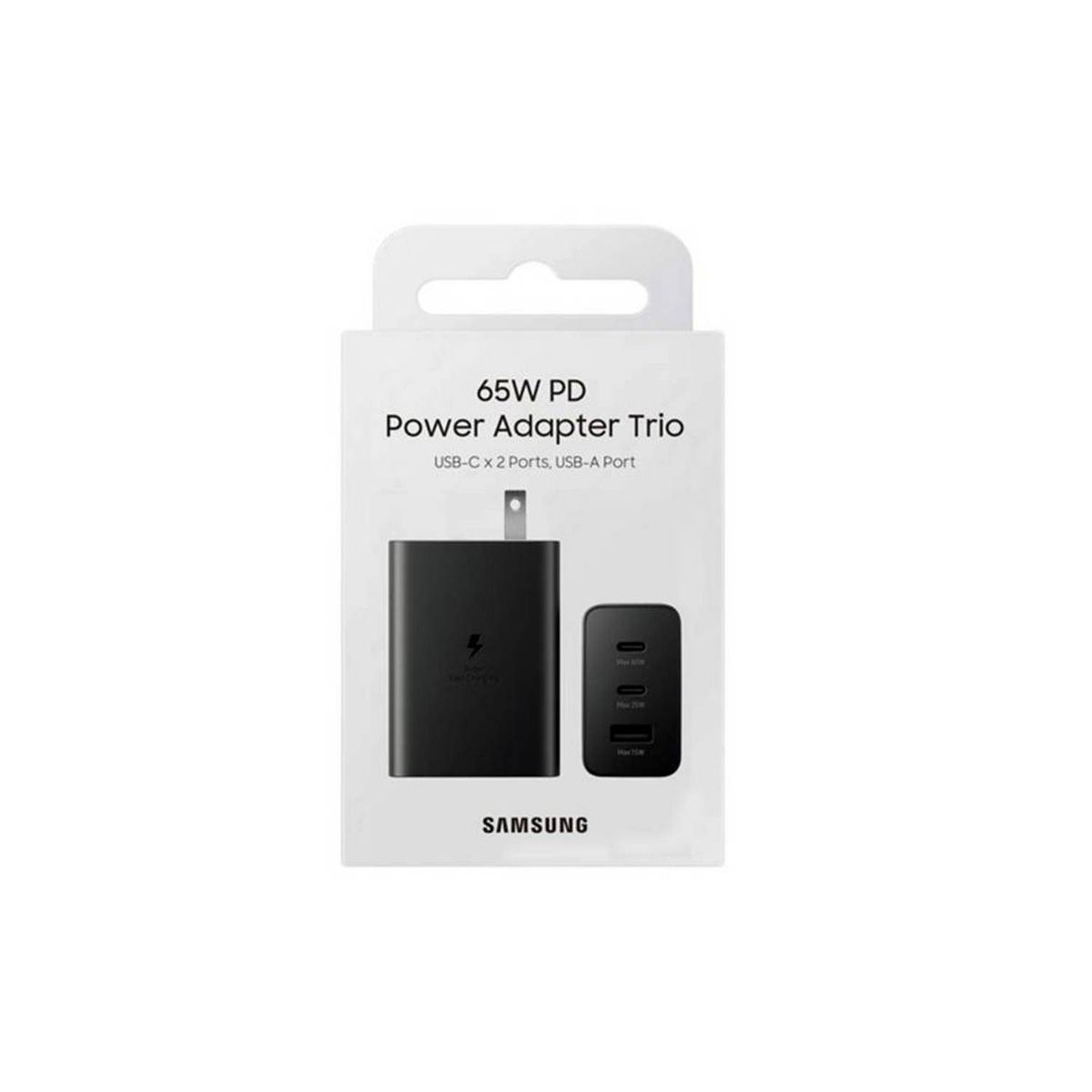 SAMSUNG - CARGADOR SAMSUNG 65W PD POWER ADAPTER TRIO