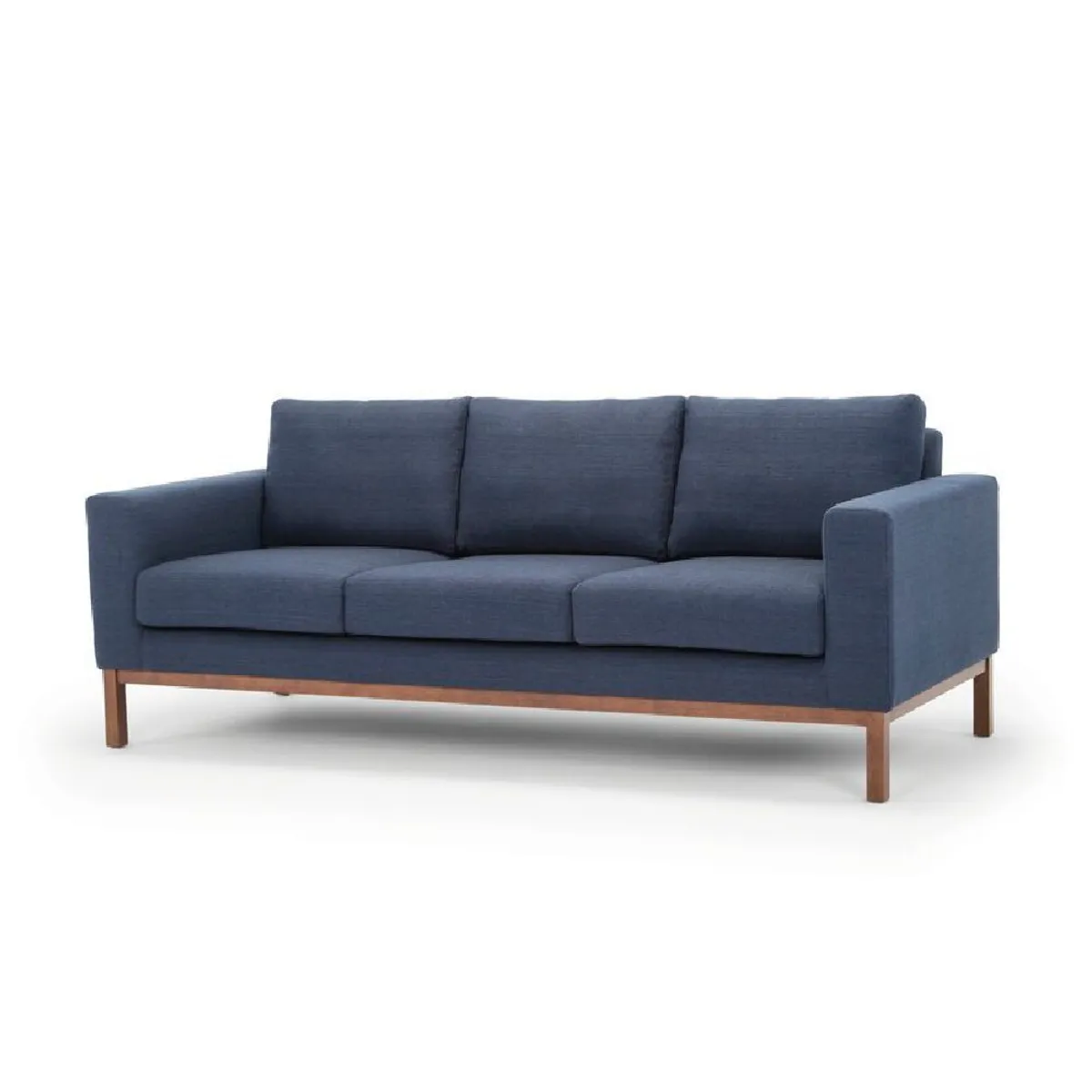 ALTO HOGAR - Sofá Plazzi 3 Cuerpos Azul Cobalto Deluxe