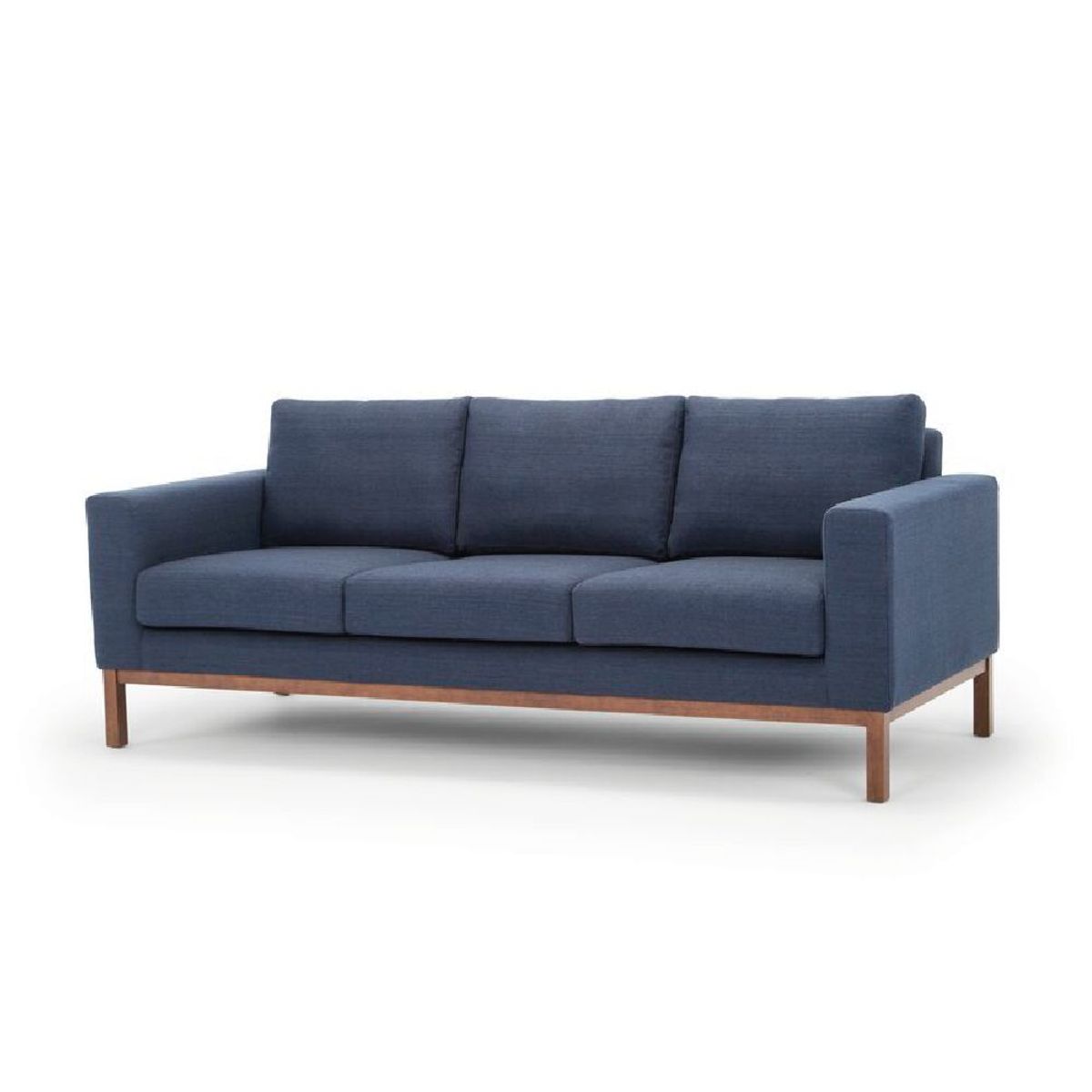 ALTO HOGAR - Sofá Plazzi 3 Cuerpos Azul Cobalto Deluxe