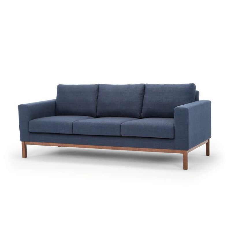 ALTO HOGAR - Sofá Plazzi 3 Cuerpos Azul Cobalto Deluxe