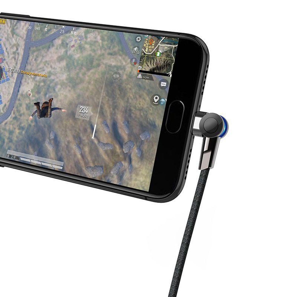 HOCO - Cable Magnetico USB a Micro USB 12m Hoco S8 Negro De Alta Calidad