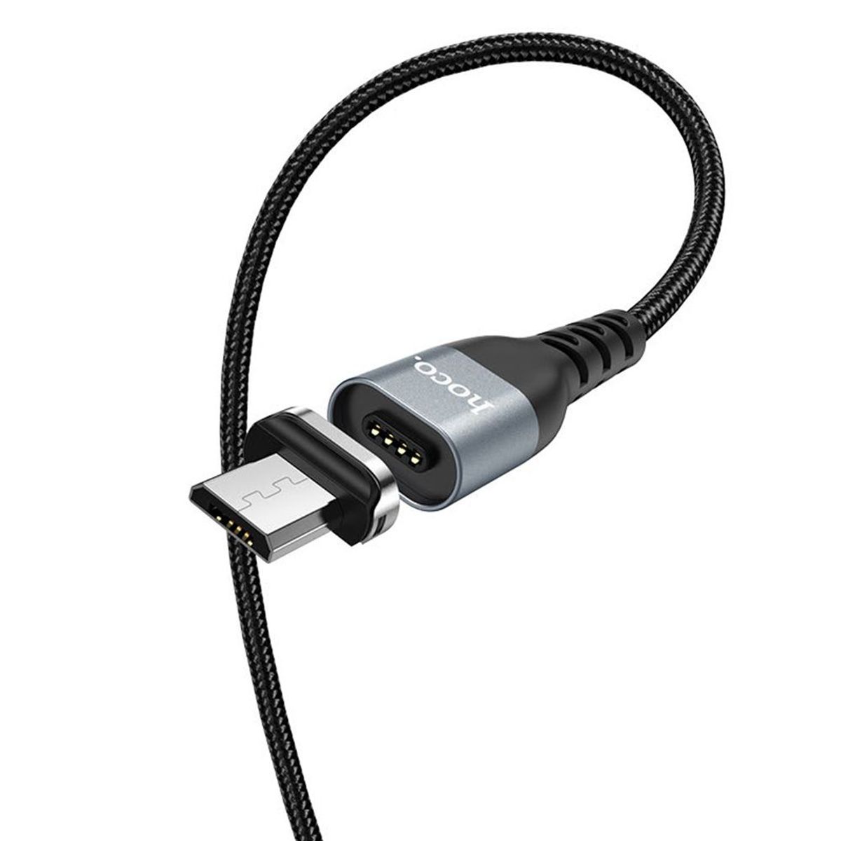 HOCO - Cable Magnetico USB a Micro USB Hoco U96 Negro De Alta Calidad