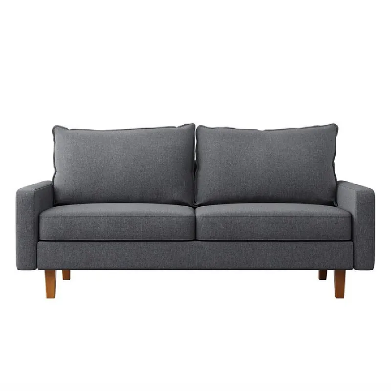 ALTO HOGAR - Sofá Vianne 3 Cuerpos Gris Oscuro