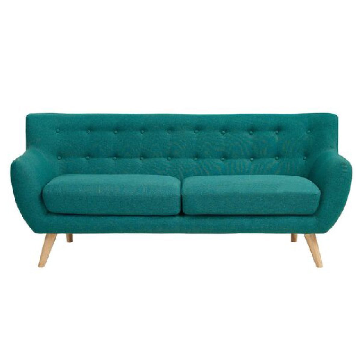 ALTO HOGAR - Sofá Vintage Asia 3 Cuerpos Verde Mar