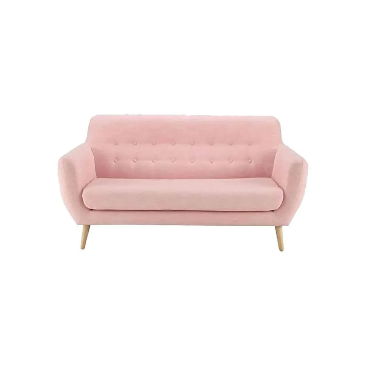 ALTO HOGAR - Sofá Vintage Vania 3 Cuerpos Rosa