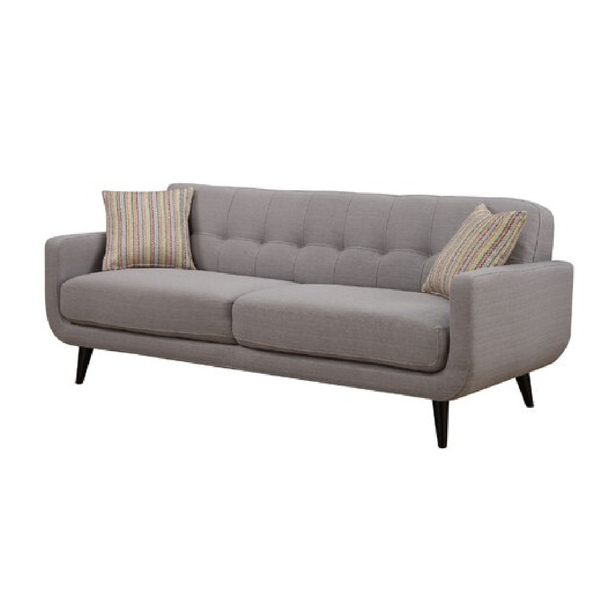 ALTO HOGAR - Sofá Vintage Zoe 3 Cuerpos Gris