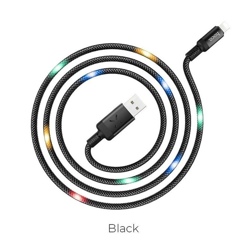HOCO - Cable USB a Lightning 12m Hoco U63 Negro De Alta Calidad