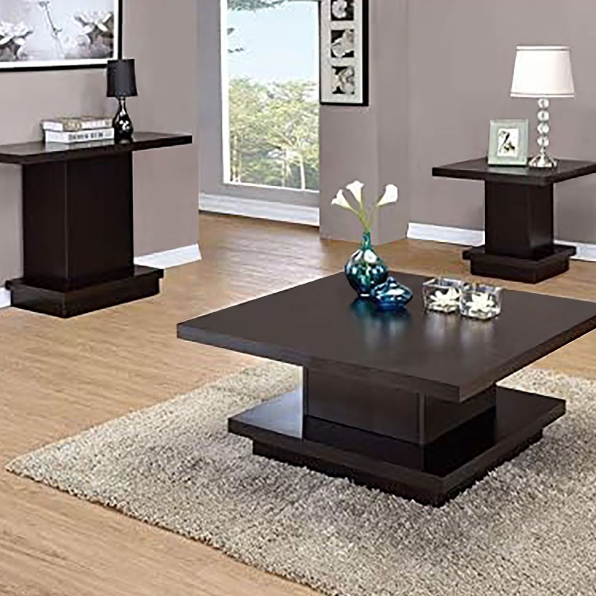 VILLA HOGAR - Mesa de centro Alexa color wengue