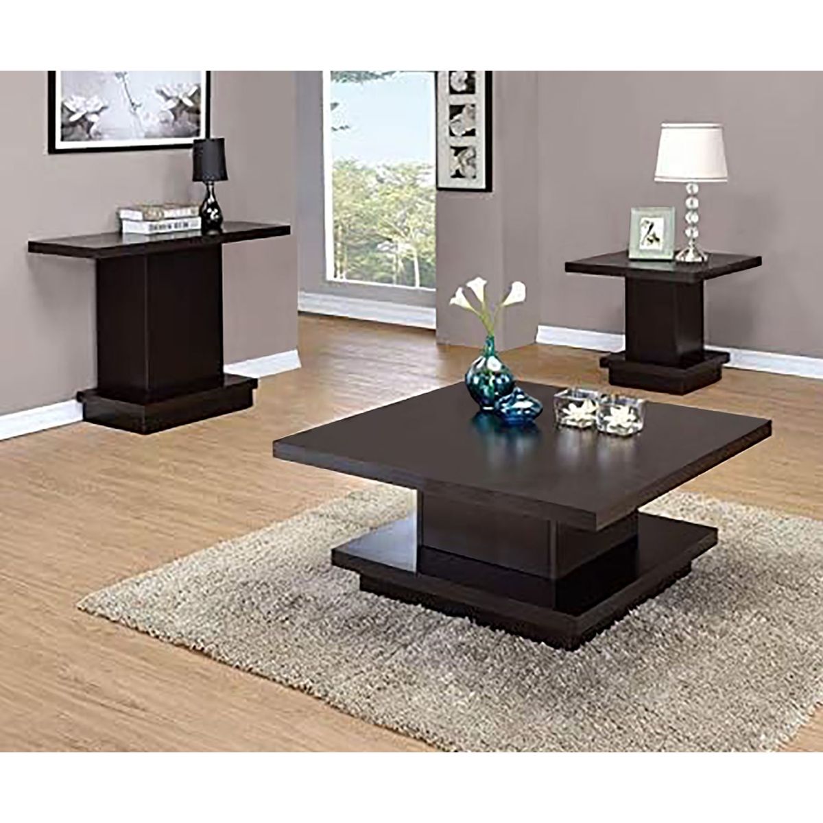 VILLA HOGAR - Mesa de centro Alexa color wengue