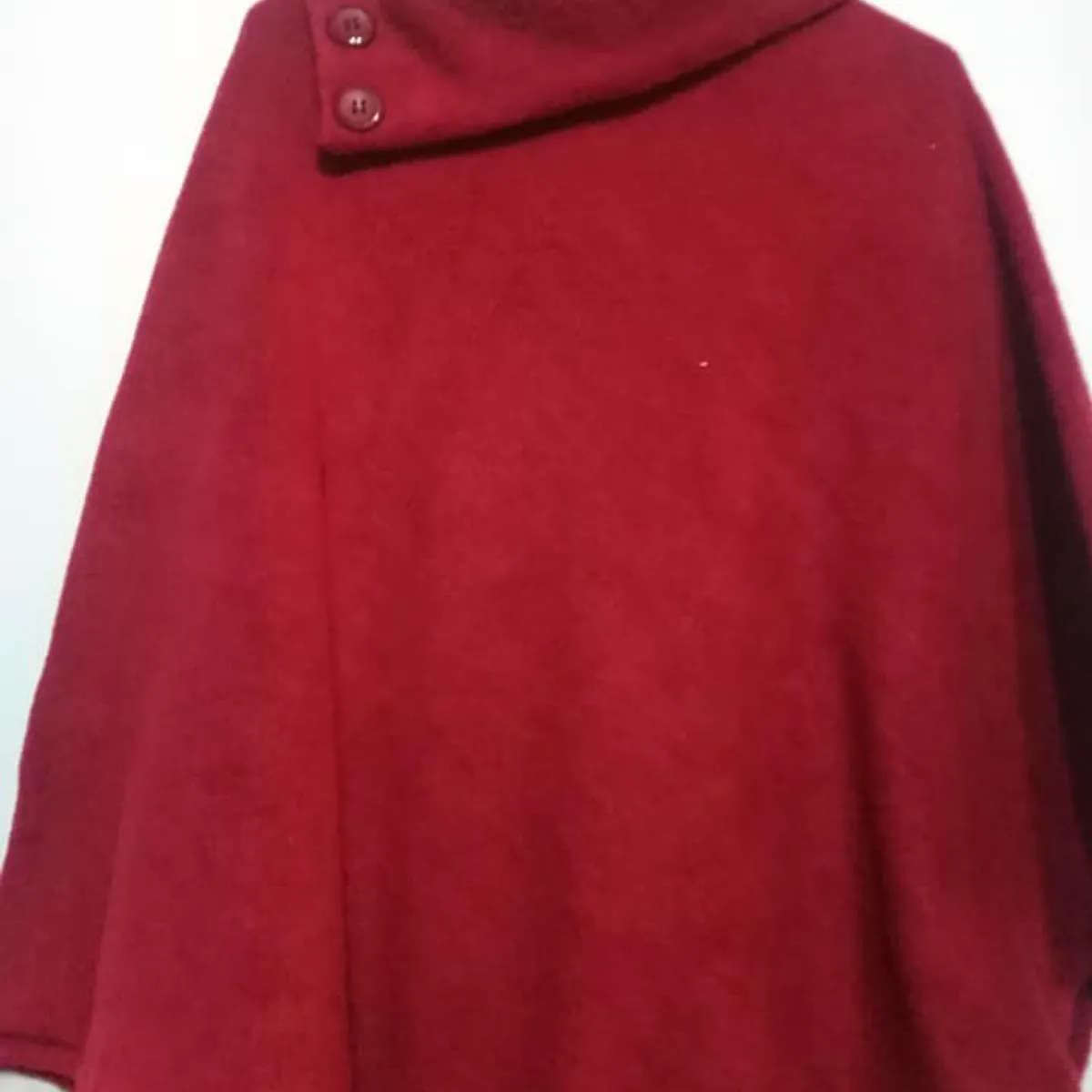 GENERICO - Poncho Polar para Mujer - Cuello Volcado