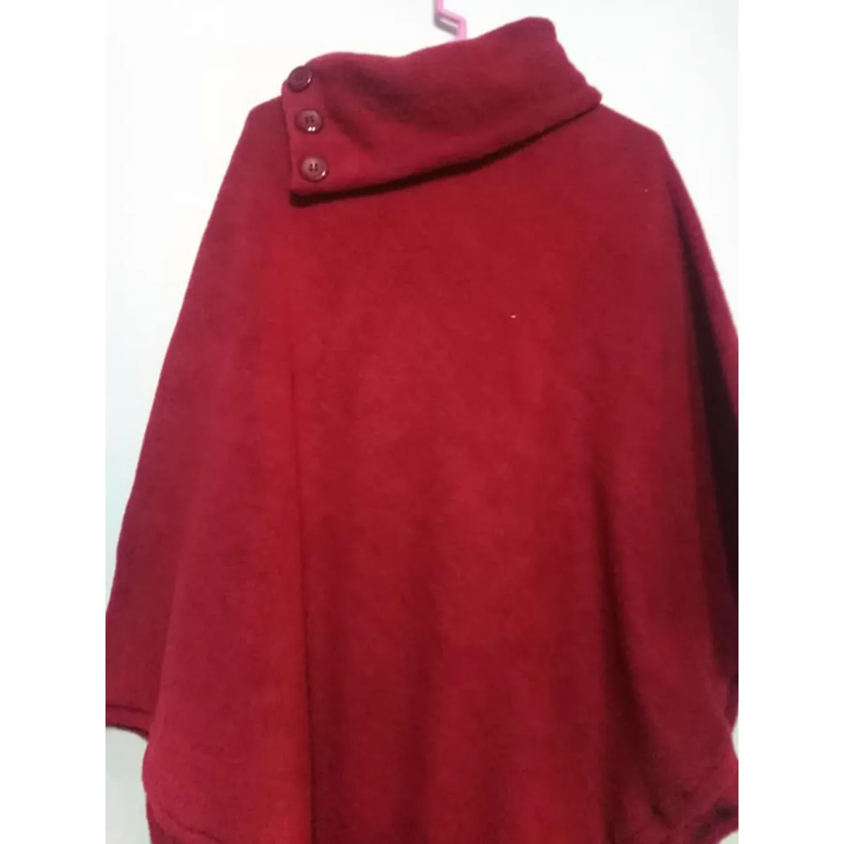 GENERICO - Poncho Polar para Mujer - Cuello Volcado