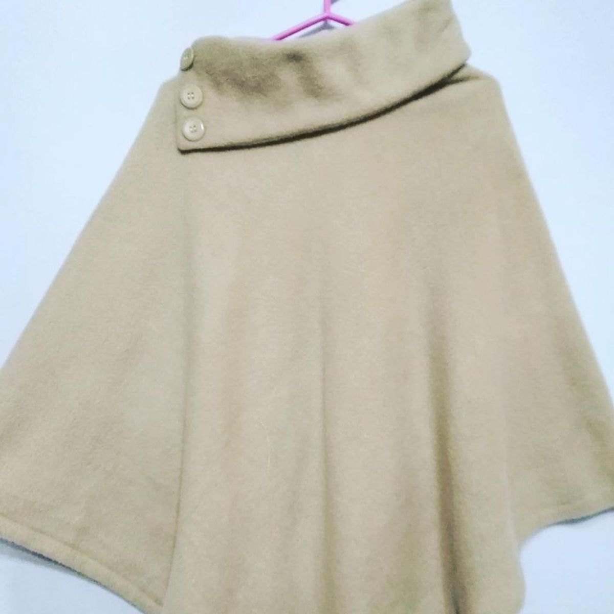 GENERICO - Poncho Polar para Mujer - Cuello Volcado