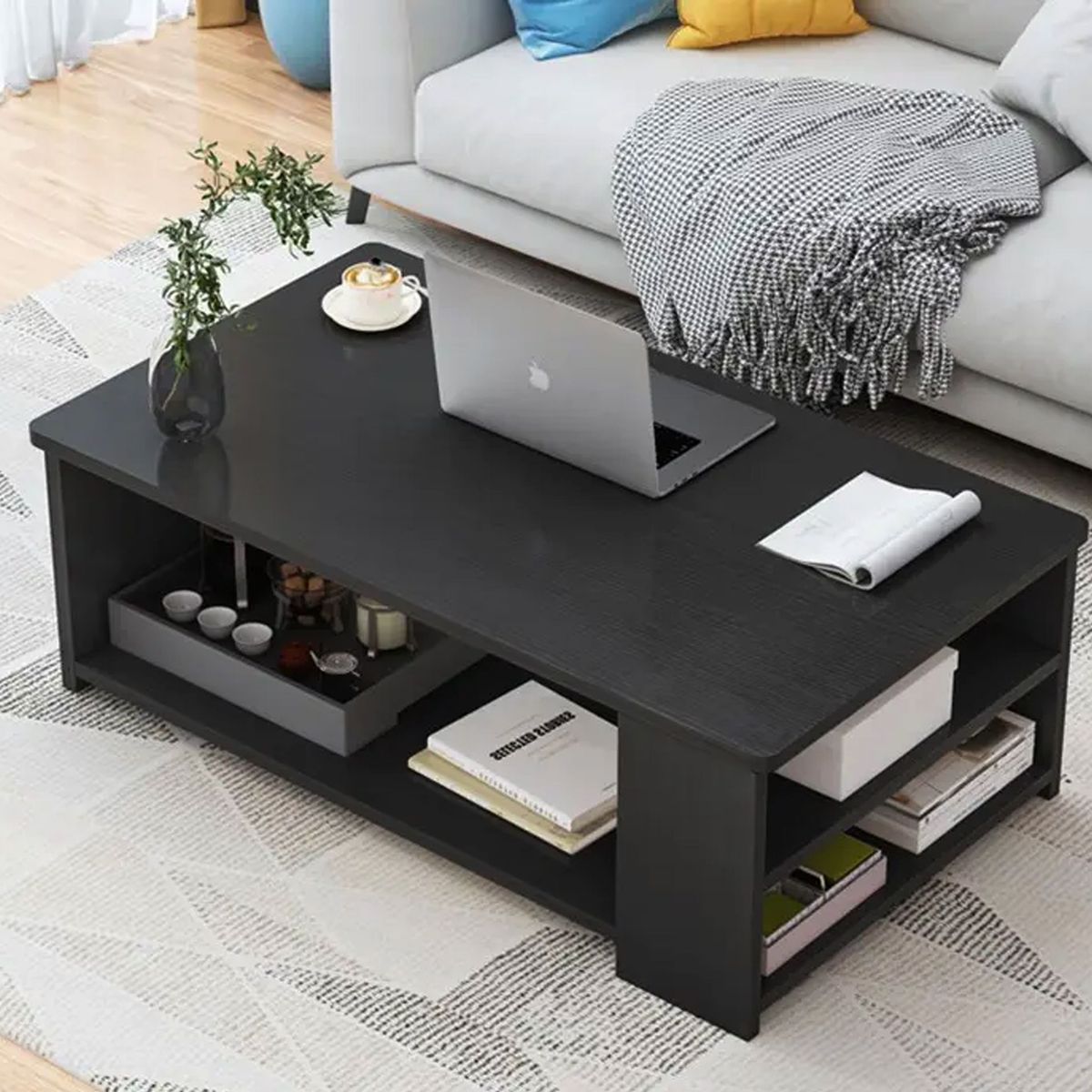 VILLA HOGAR - Mesa de centro Seinep negro - Villa Hogar