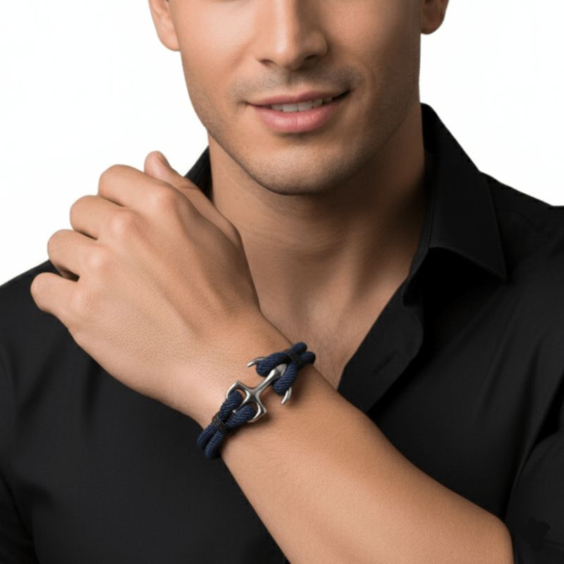 GENERICO - Brazalete Pulsera para Hombre Modelo Náutico