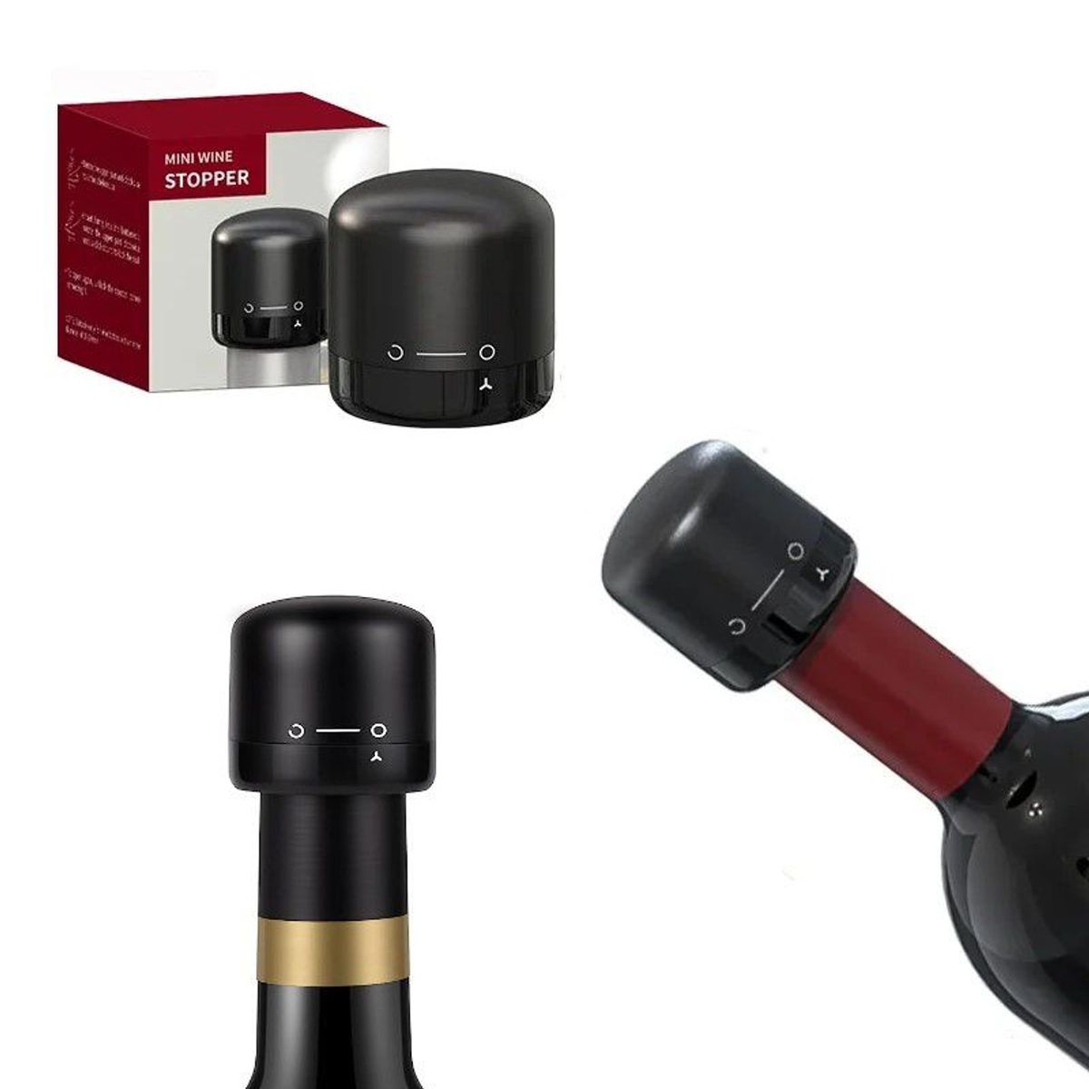 GENERICO - Tapa Para Botella De Vino Tapón De Botella De Vacío