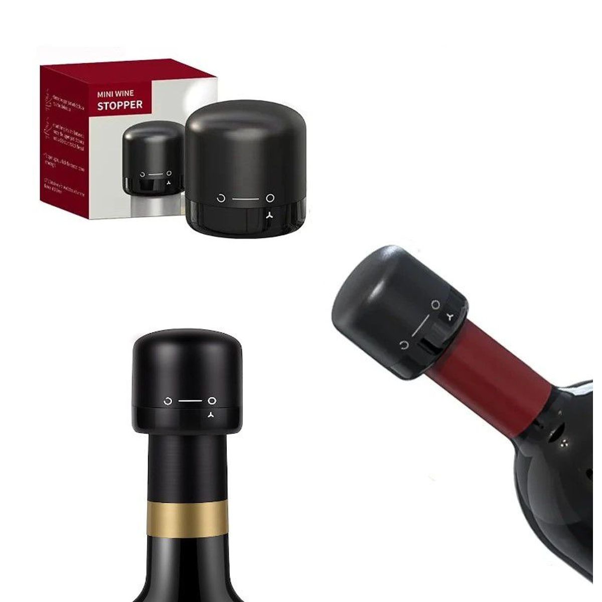 GENERICO - Tapa Para Botella De Vino Tapón De Botella De Vacío