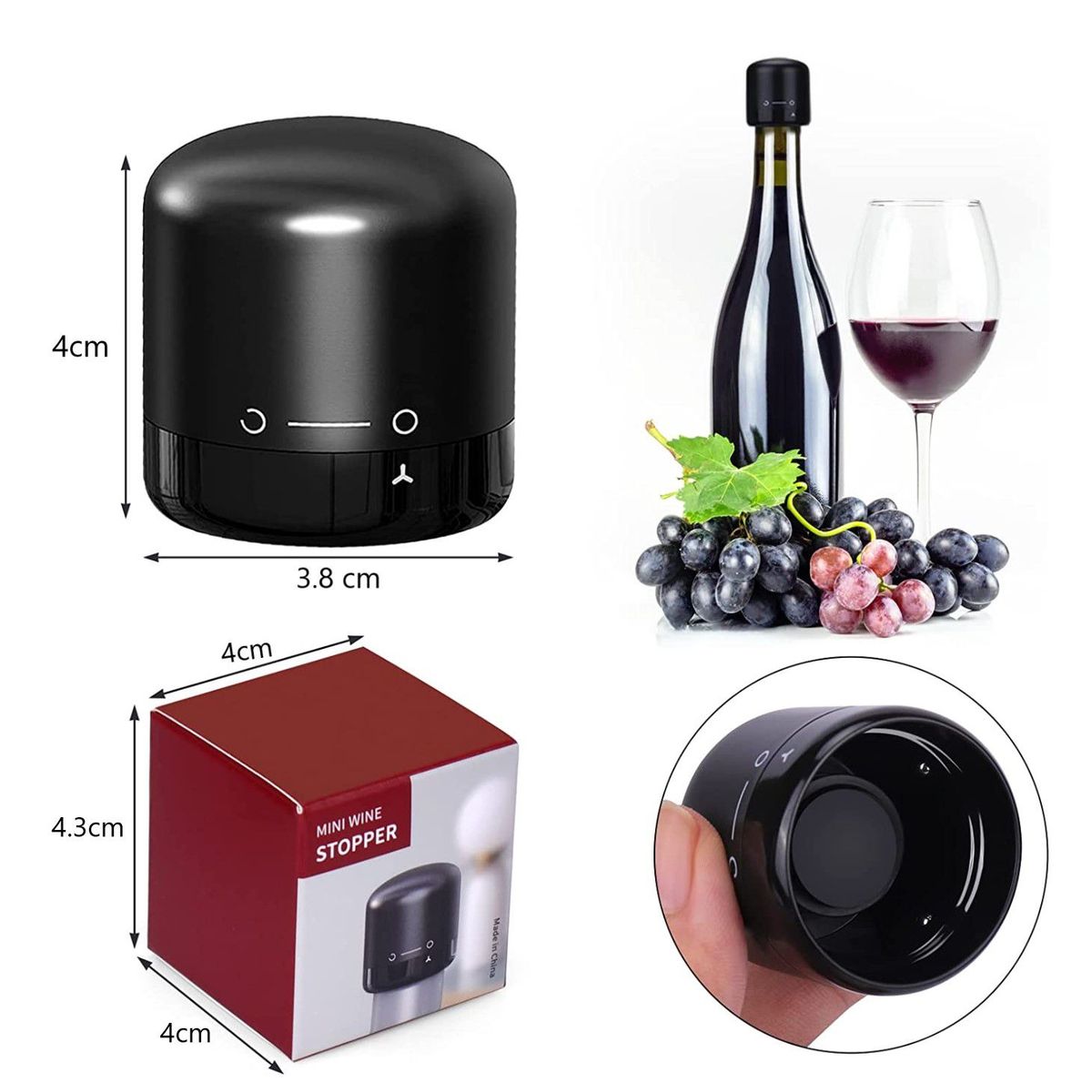 GENERICO - Tapa Para Botella De Vino Tapón De Botella