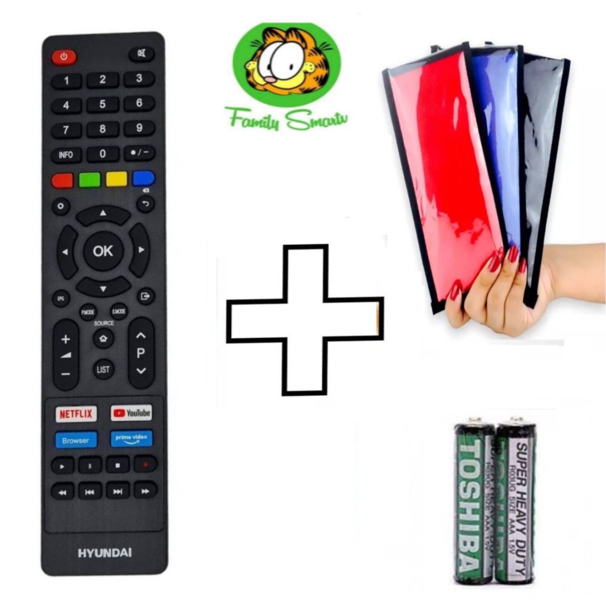 GENERICO - Control Remoto Para tv hyundai Smart tv Nuevo  Funda
