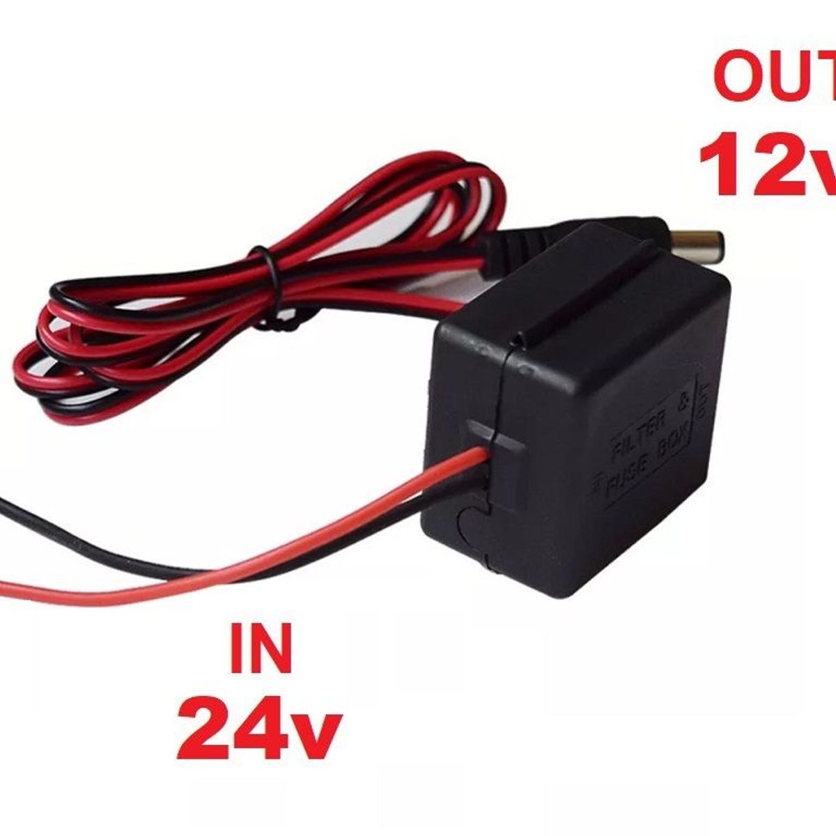 GENERICO - TRANSFORMADOR REDUCTOR DE VOLTAJE 24v -12v 3A