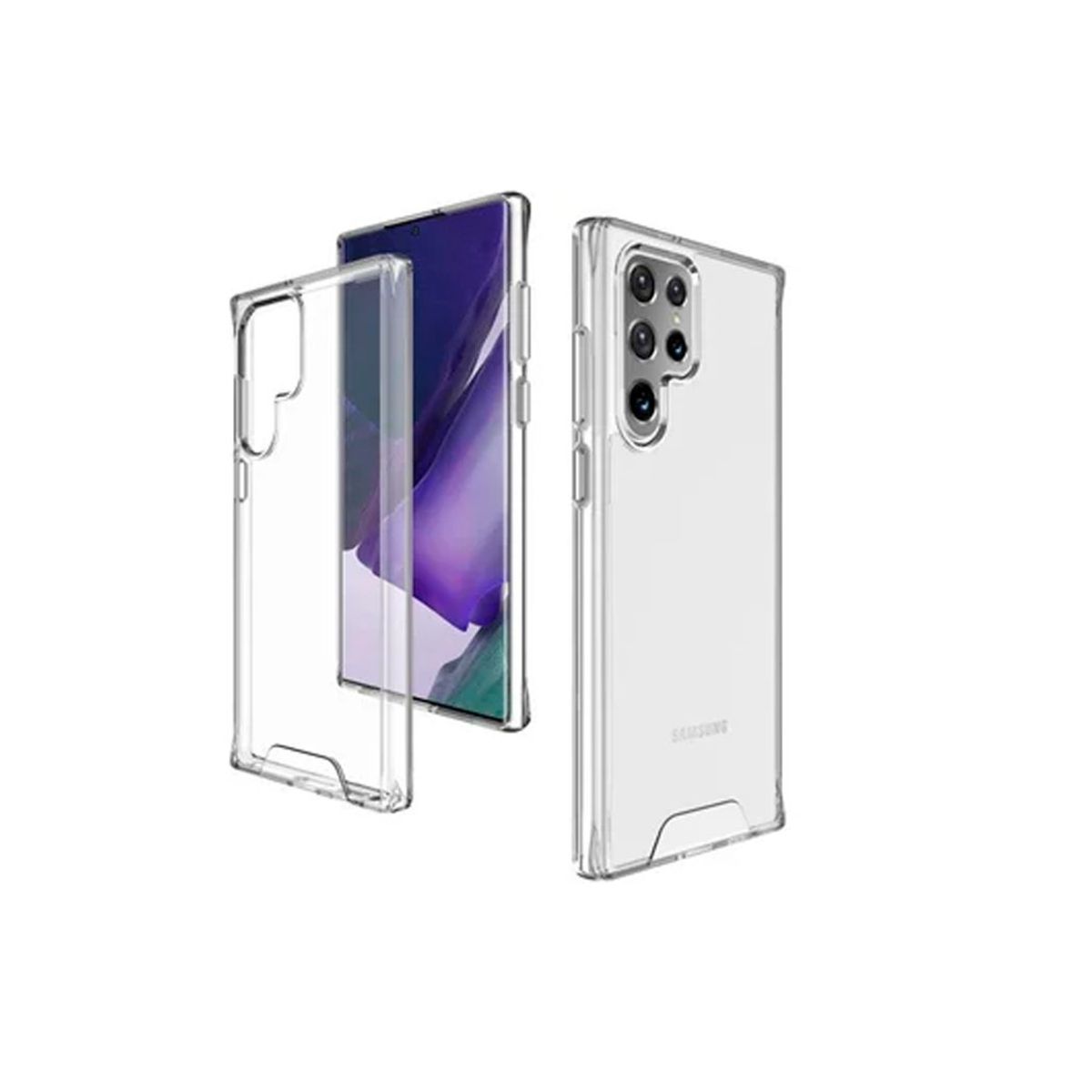 GENERICO - Case Space Anticaida Samsung Galaxy S22 Ultra Transparente