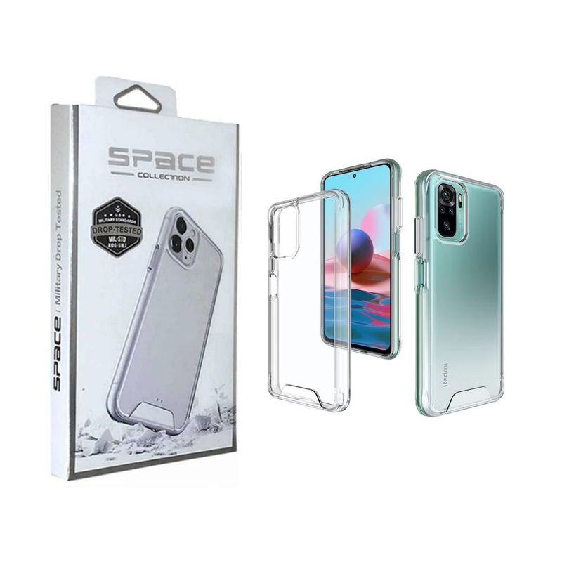 GENERICO - Case Space Anticaida Xiaomi Note 10 / 10S Transparente