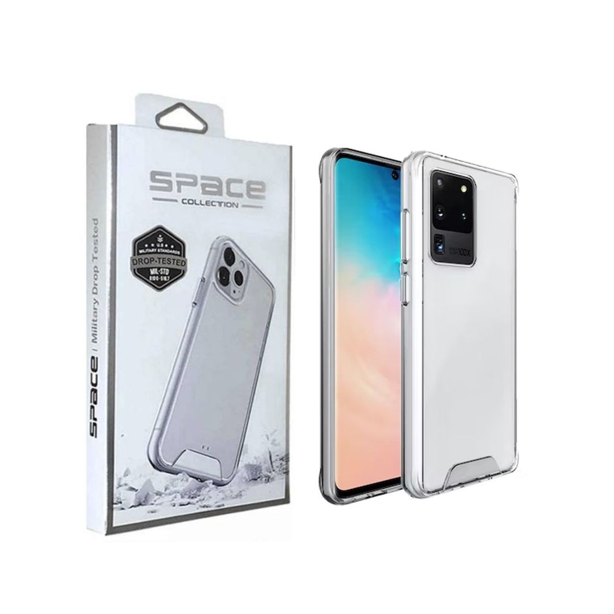 GENERICO - Case Space Anticaida Samsung S20 Ultra Transparente