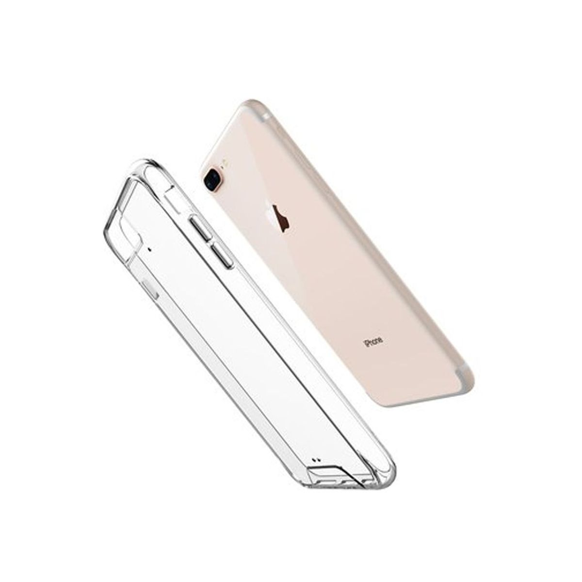 GENERICO - Case Space Anticaida iPhone 7 / 8 Plus Transparente
