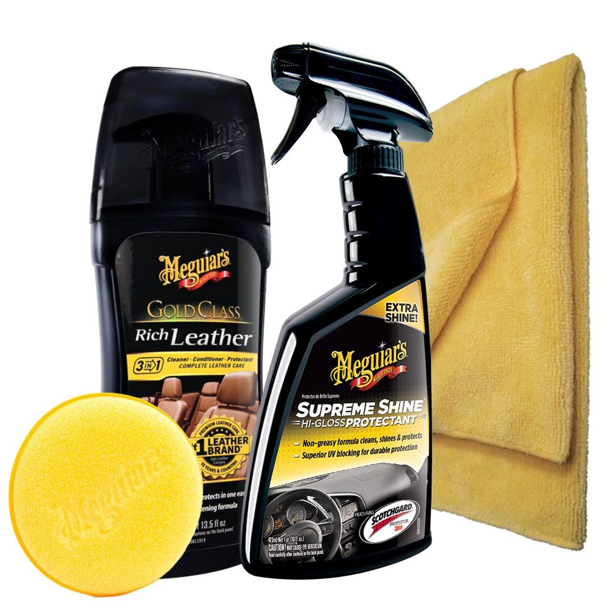 MEGUIARS - Meguiars Kit Interior para Auto con Brillo
