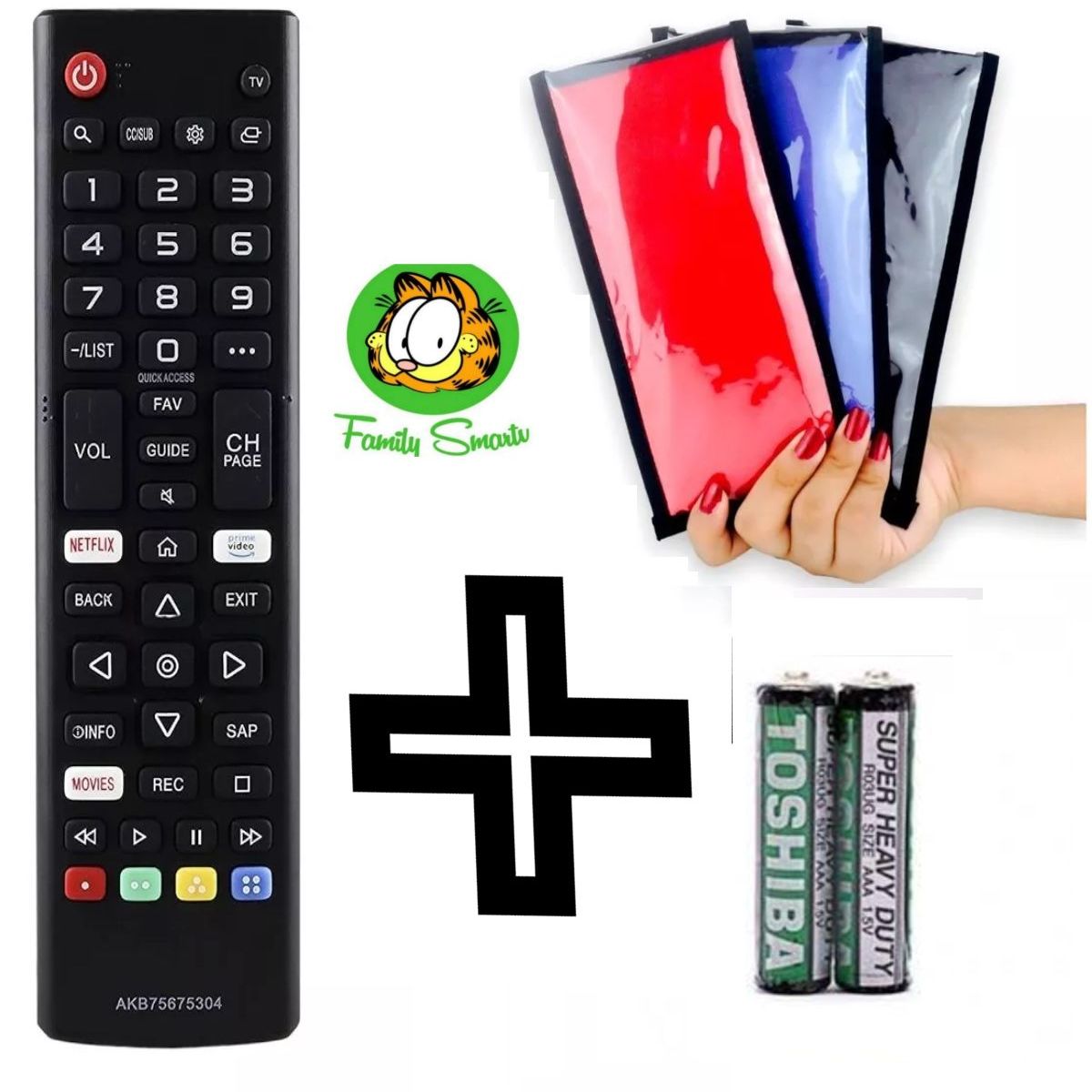 UNIVERSAL - Control Remoto Para tv lg Smart 4k Modo futbol  Funda