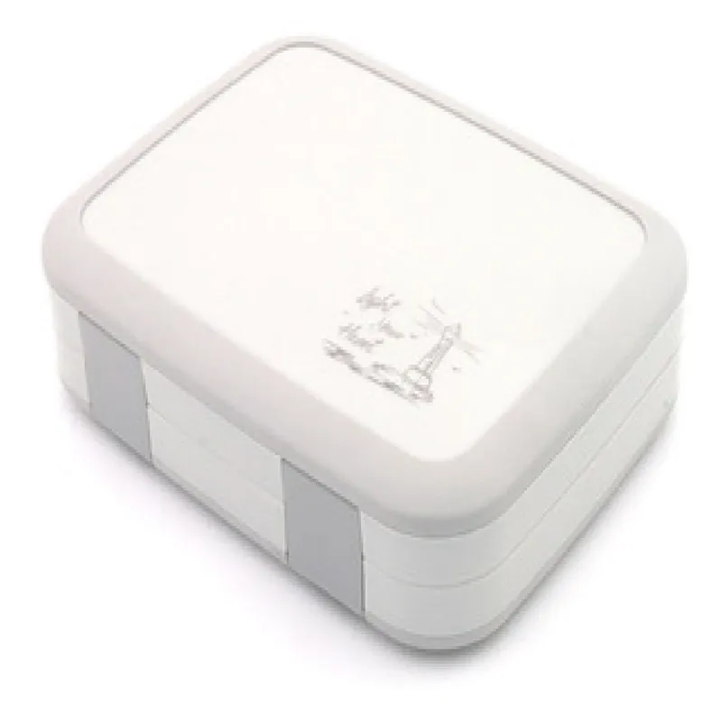 OTTOWARE - Lonchera Portátil con Compartimientos Gris