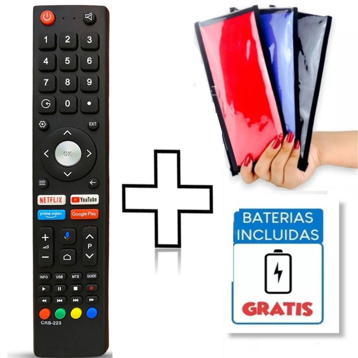 GENERICO - Control Remoto JVC RM-C3362 Android Tv  Funda