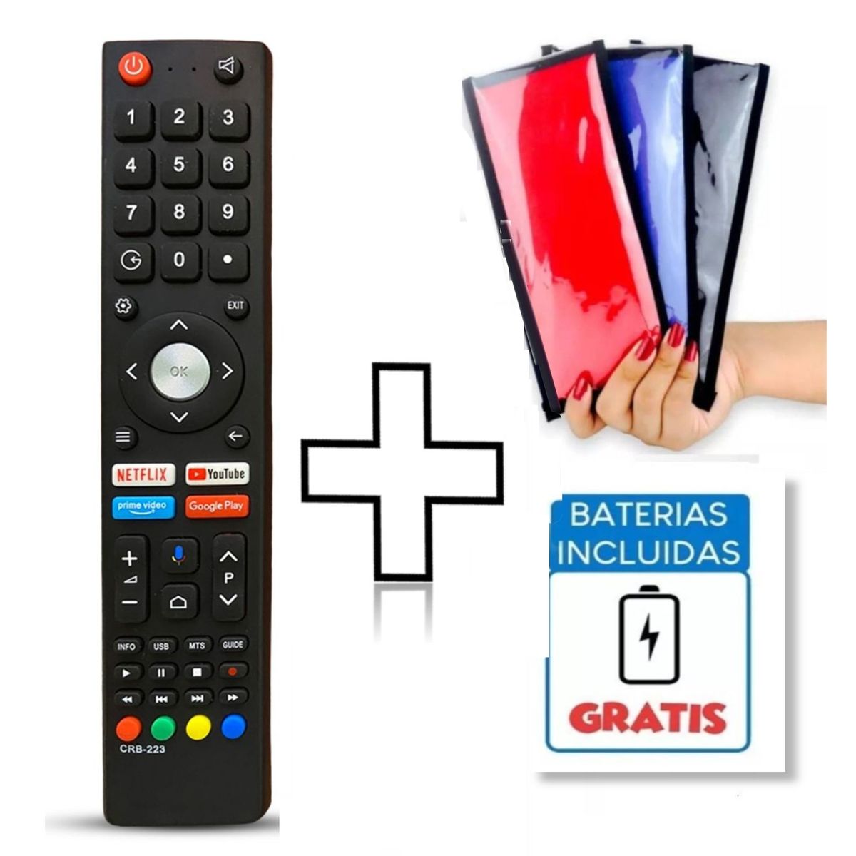 GENERICO - Control Remoto JVC RM-C3362 Android Tv  Funda
