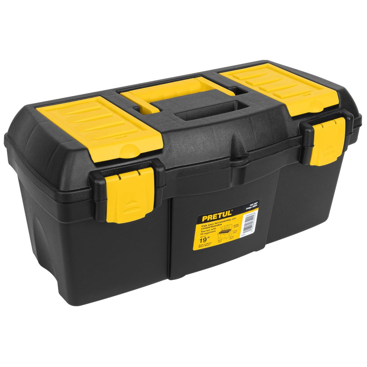 PRETUL - Caja para herramienta de 19 con compartimentos Pretul