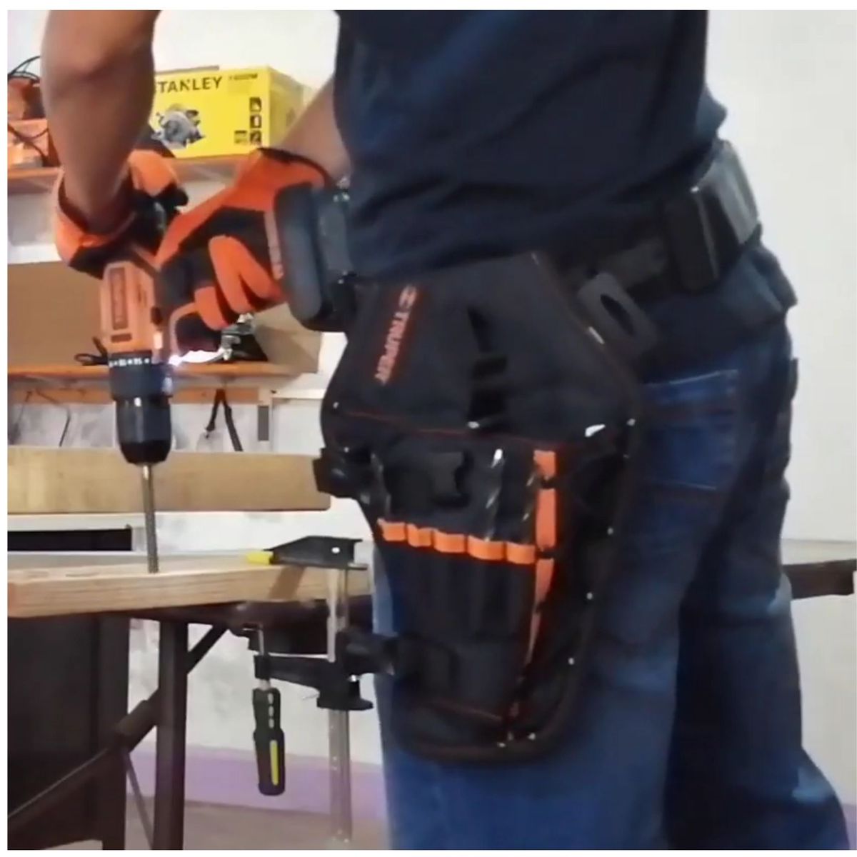 TRUPER - KIT Taladro inalambrico12v, estuche porta taladro, 5 puntas de impacto