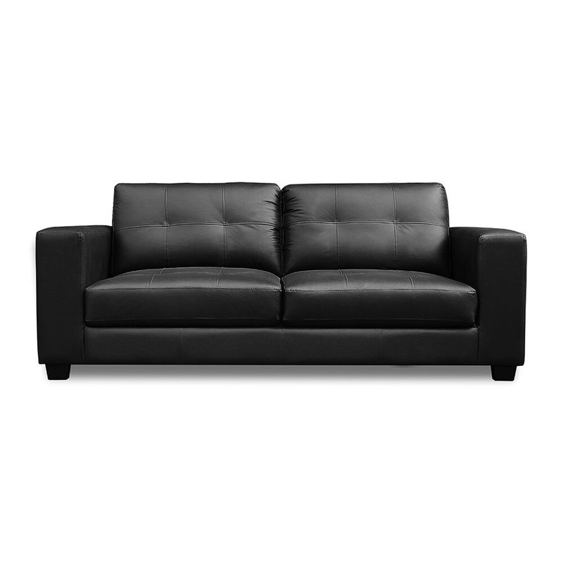CASA BELLA - Sofa Bianchi 3 Cuerpos Negro