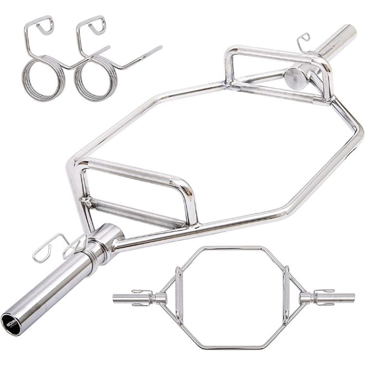 XTREME SPORT - Barra Hexagonal OLIMPO PRO Trap Bar  Seguros