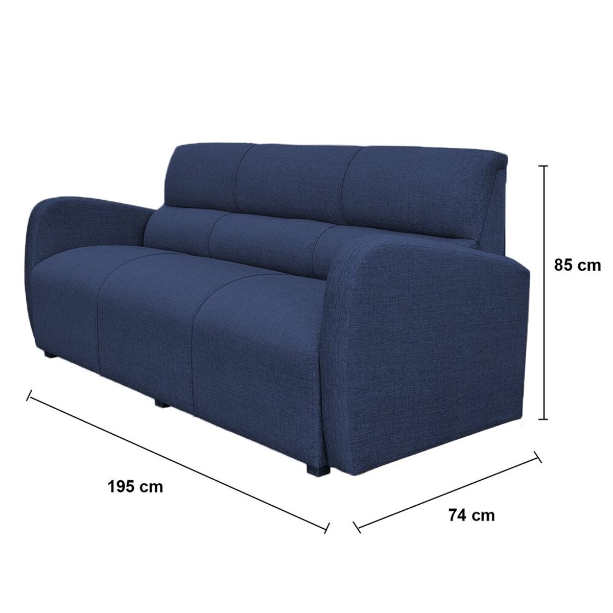 CASA BELLA - Juego De Sala Paris 3-2 Azul