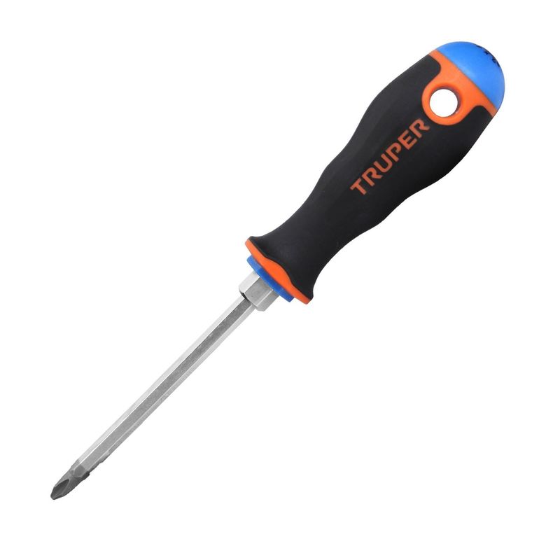TRUPER - Desarmador de cruz 14 x 4 mango Comfort Grip Truper