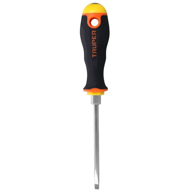 TRUPER - Desarmador plana cabinet 316 x 4 mango Comfort Grip Truper