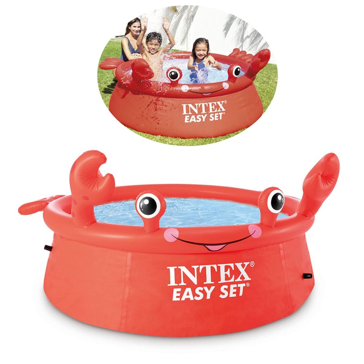 INTEX - Piscina Inflable modelo Cangrejo INTEX EASY SET