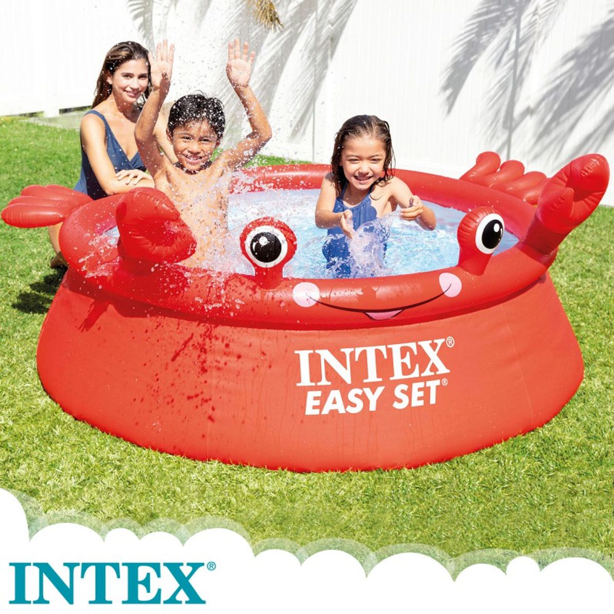 INTEX - Piscina Inflable modelo Cangrejo INTEX EASY SET
