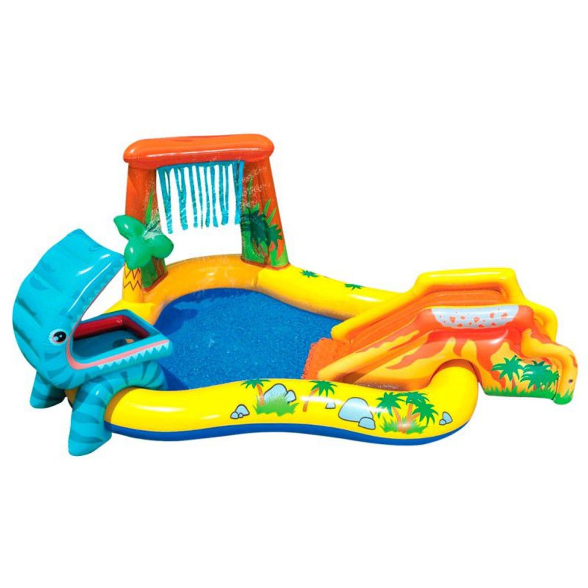INTEX - Piscina Inflable Centro de Juego Dino Cascada INTEX